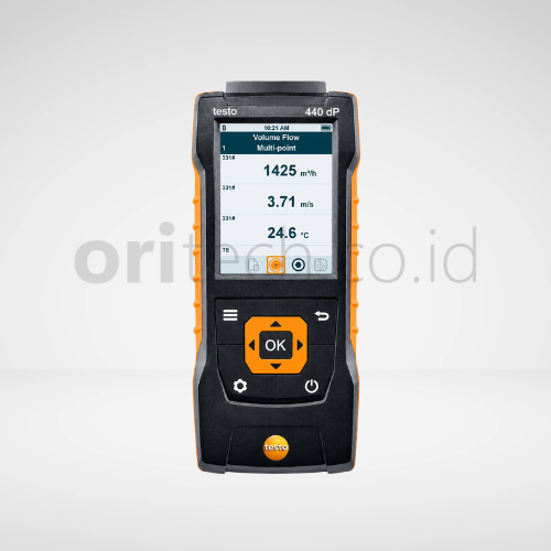 Testo 440 dP Air velocity and IAQ measuring instrument including diff pressure sensor