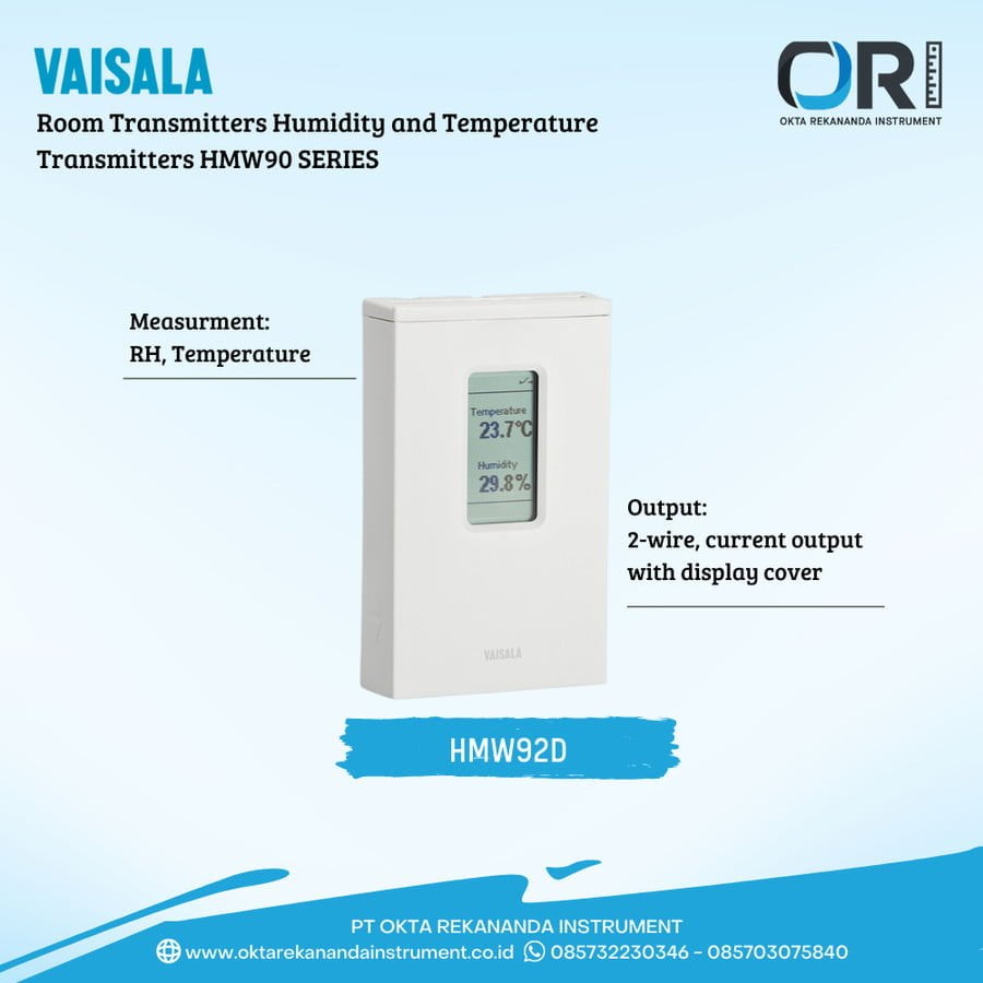 VAISALA HMW92D (Room Transmitters Temperature and Humidity HMW90)