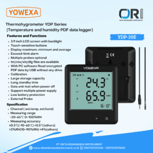 Thermohygrometer YDP Series (Temperature and Humidity PDF data Logger) PRE ORDER 2-4 WEEKS