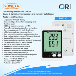 Thermohygrometer DWL Series (Sound & Light Alarm Temperature and Humidity data Logger)
