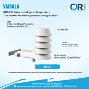 HMS83C Outdoor Humidity and Temperature Transmitter, ±3 %RH, 0...10 V PRE ORDER 4-8 WEEKS