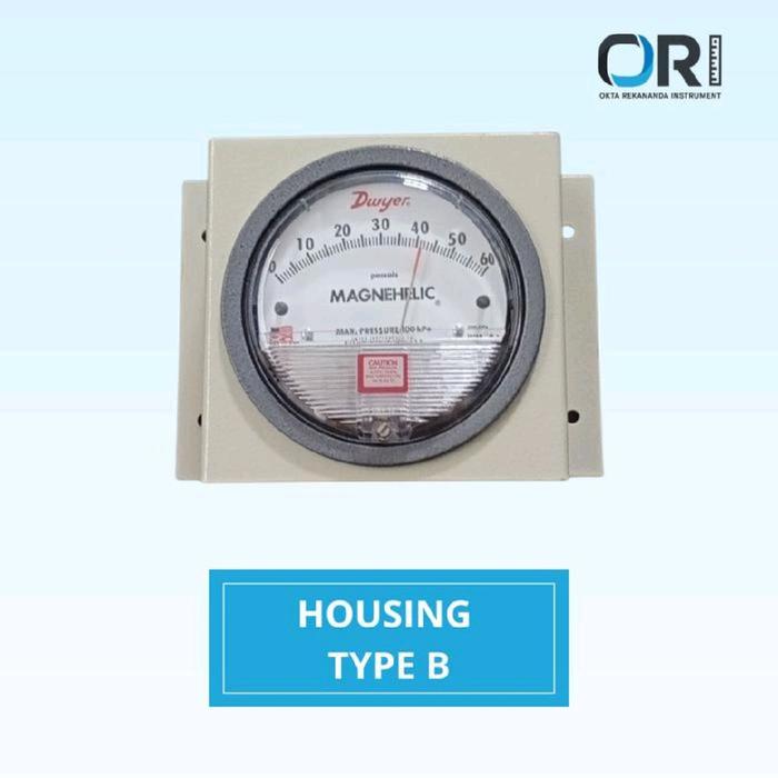 HOUSING /BRACKET/CASING MAGNEHELIC BAHAN BAJA Steel