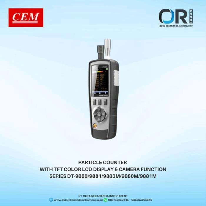 CEM Particle Counter With TFT Color LCD Display & Camera Function Series DT-9880