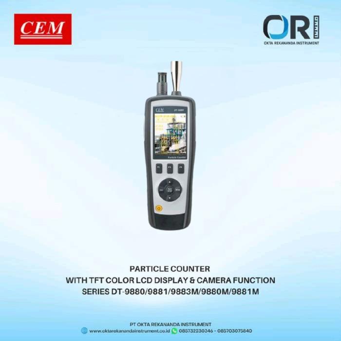 CEM Particle Counter With TFT Color LCD Display & Camera Function Series DT-9880 - Image 2